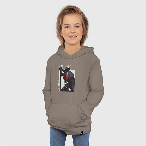 Детская толстовка-худи Bloodborne / Утренний латте – фото 3