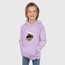 Толстовка детская хлопковая JOHN DEERE I Джон Дир!, цвет: лаванда — фото 2