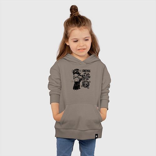 Детская толстовка-худи Тони Тони Чоппер и Трафальгар Ло One Piece / Утренний латте – фото 4