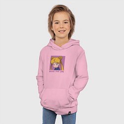 Толстовка детская хлопковая Mood Сейлор мун, цвет: светло-розовый — фото 2