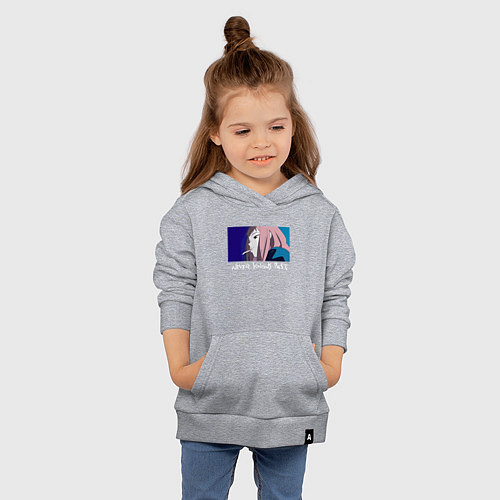 Детская толстовка-худи Never knows best color / Меланж – фото 4