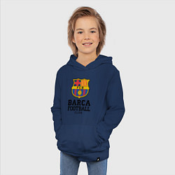 Толстовка детская хлопковая Barcelona Football Club, цвет: тёмно-синий — фото 2