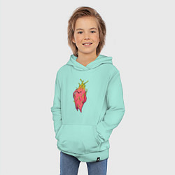 Толстовка детская хлопковая Драконья ягода, цвет: мятный — фото 2