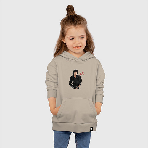 Детская толстовка-худи BAD Майкл Джексон / Миндальный – фото 4