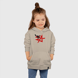 Толстовка детская хлопковая Алиса коза, цвет: миндальный — фото 2