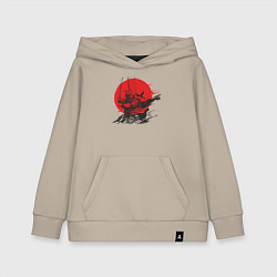 Толстовка детская хлопковая Самурай, цвет: миндальный