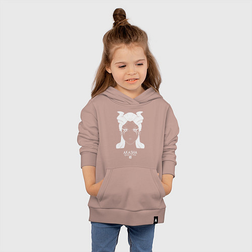 Детская толстовка-худи Акаша из Доты 2 / Пыльно-розовый – фото 4
