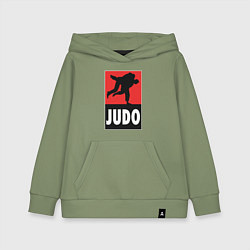 Толстовка детская хлопковая Judo, цвет: авокадо