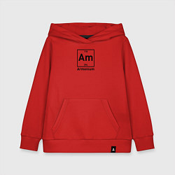 Толстовка детская хлопковая Am -Armenium, цвет: красный