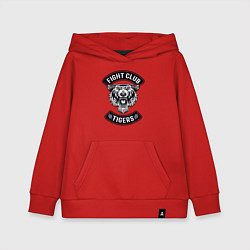 Толстовка детская хлопковая Fight Club Tigers, цвет: красный