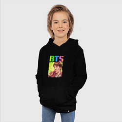 Толстовка детская хлопковая BTS БТС Z, цвет: черный — фото 2