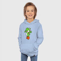 Толстовка детская хлопковая Yoshi, цвет: мягкое небо — фото 2