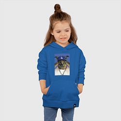 Толстовка детская хлопковая Большой шлёпа да бэйби, цвет: синий — фото 2