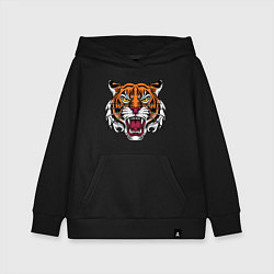 Толстовка детская хлопковая Style - Tiger, цвет: черный
