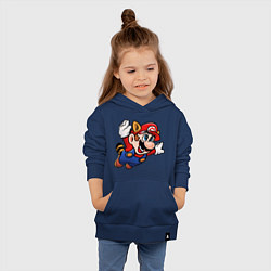 Толстовка детская хлопковая Mario bros 3, цвет: тёмно-синий — фото 2