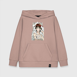 Толстовка детская хлопковая Princеss mononoke, цвет: пыльно-розовый
