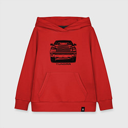 Толстовка детская хлопковая Тойота Тундра, цвет: красный