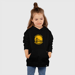 Толстовка детская хлопковая Golden state Warriors NBA, цвет: черный — фото 2