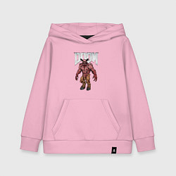 Толстовка детская хлопковая DEMON BARON DOOM NPC, цвет: светло-розовый