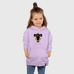Толстовка детская хлопковая Черный Бык, цвет: лаванда — фото 2
