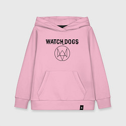 Толстовка детская хлопковая Watch Dogs, цвет: светло-розовый