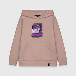 Толстовка детская хлопковая Everywere My Enemy, цвет: пыльно-розовый