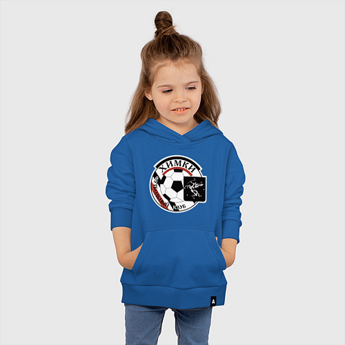 Детская толстовка-худи ФК ХИМКИ retro style / Синий – фото 4