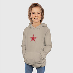 Толстовка детская хлопковая Красная звезда полутон, цвет: миндальный — фото 2