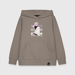 Толстовка детская хлопковая Гинтама Gintama, Гинтоки Саката Gintoki Sakata, цвет: утренний латте