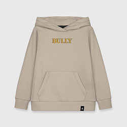 Толстовка детская хлопковая Bully Big Logo, цвет: миндальный