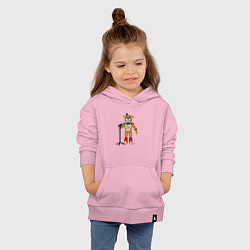 Толстовка детская хлопковая Игрушка ФРЕДДИ, цвет: светло-розовый — фото 2