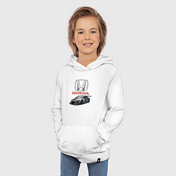 Толстовка детская хлопковая Honda Racing team, цвет: белый — фото 2