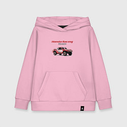 Толстовка детская хлопковая Honda racing team, цвет: светло-розовый