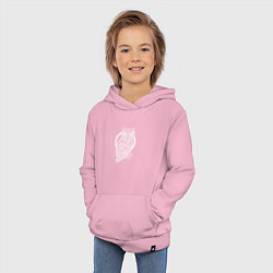 Толстовка детская хлопковая Celtic Owl, цвет: светло-розовый — фото 2