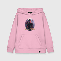Толстовка детская хлопковая Elden Ring овал Элден ринг, цвет: светло-розовый