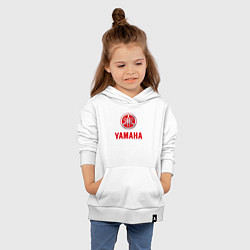 Толстовка детская хлопковая Yamaha Логотип Ямаха, цвет: белый — фото 2