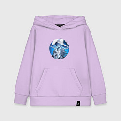 Толстовка детская хлопковая Ведьма Ренни, цвет: лаванда