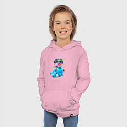 Толстовка детская хлопковая Super Mario Galaxy Nintendo, цвет: светло-розовый — фото 2