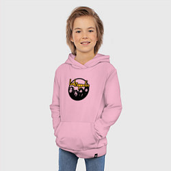 Толстовка детская хлопковая Led Zeppelin Лед Зеппелин, цвет: светло-розовый — фото 2