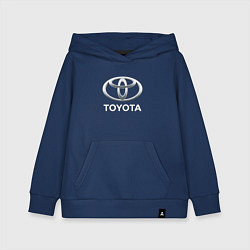 Толстовка детская хлопковая TOYOTA 3D Logo, цвет: тёмно-синий
