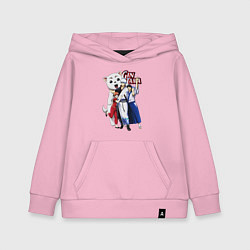Толстовка детская хлопковая Gin Tama Sadaharu, цвет: светло-розовый