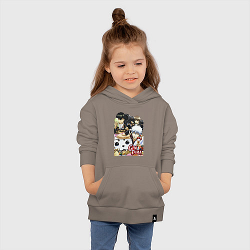 Детская толстовка-худи Gintoki ice cream / Утренний латте – фото 4