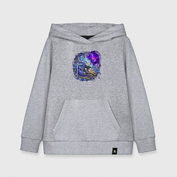 Толстовка детская хлопковая Римуру в бою, цвет: меланж
