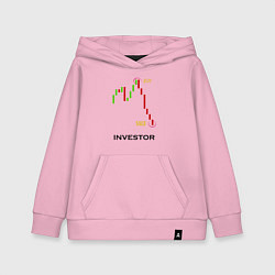 Толстовка детская хлопковая Investor, цвет: светло-розовый