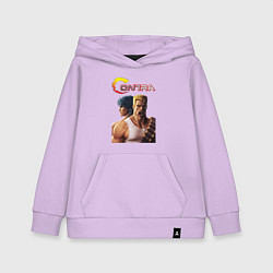 Толстовка детская хлопковая Bill & Lance Contra, цвет: лаванда