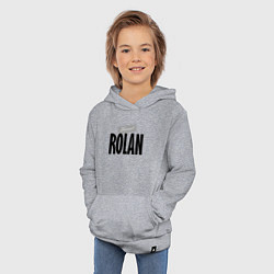 Толстовка детская хлопковая Unreal Rolan Нереальный Ролан, цвет: меланж — фото 2