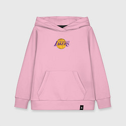 Толстовка детская хлопковая Лос-Анджелес Лейкерс NBA, цвет: светло-розовый