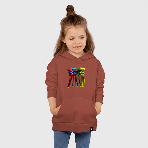 Детская толстовка-худи GAME POPPY PLAYTIME Mini Huggies / Кирпичный – фото 4