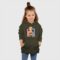 Толстовка детская хлопковая Anthony Kiedis, цвет: хаки — фото 2