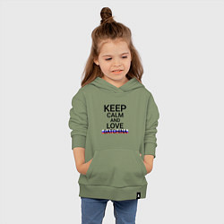 Толстовка детская хлопковая Keep calm Gatchina Гатчина, цвет: авокадо — фото 2
